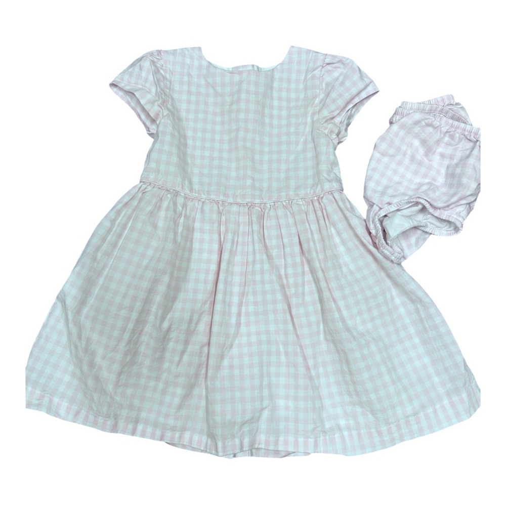 Ralph Lauren Pink Gingham Dress 12M